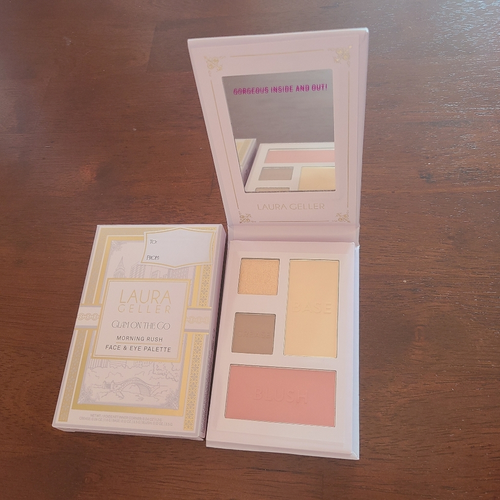 NEW Laura Geller Glam On The Go Morning Rush Face & Eye Palette LTD Edition